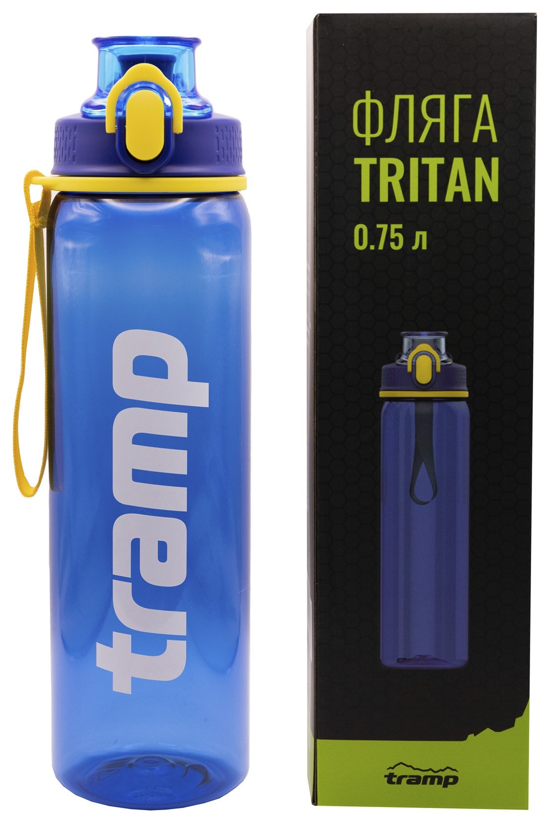 Фляга Тритан Tramp 0,75л. Blue UTRC-289, укр, укр