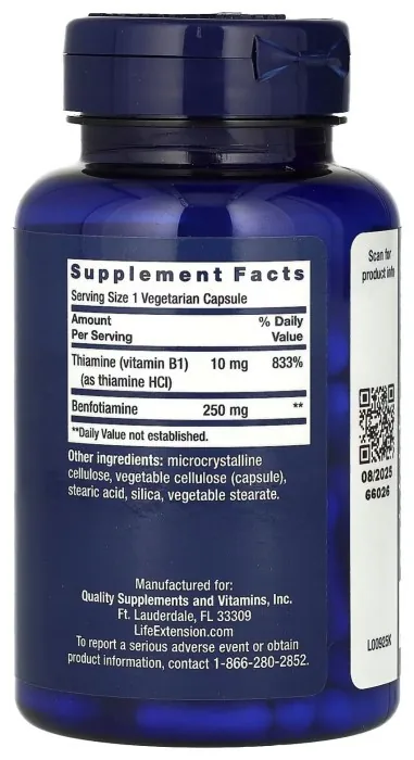 Mega Benfotiamin 250 mg - 120 vcaps