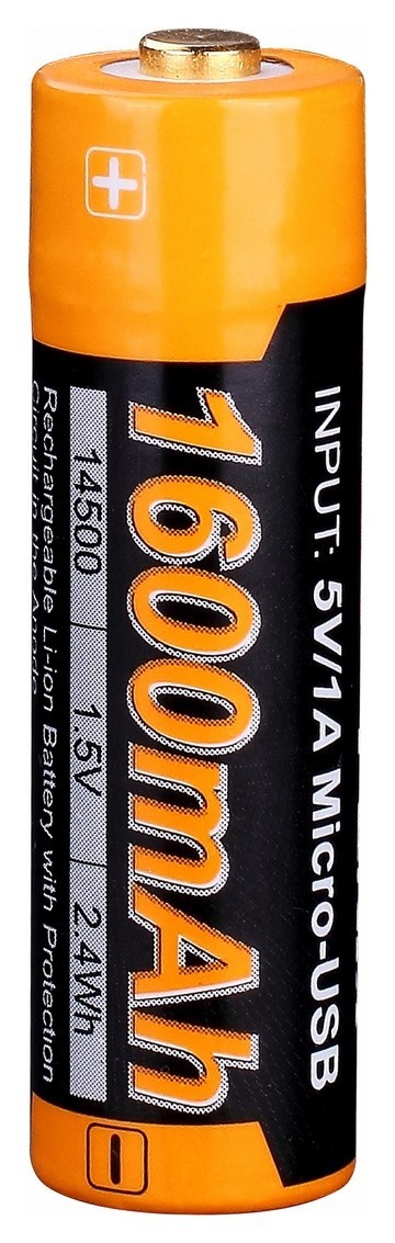 Аккумулятор 14500 Fenix ARB-L14-1600U micro usb зарядка