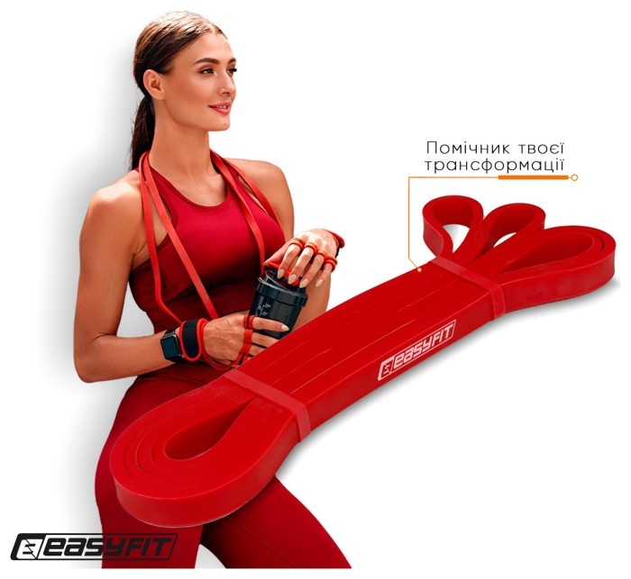 Гумова петля EasyFit 2-15 кг червона, укр, укр