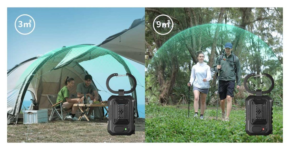 Портативний фумігатор кемпінговий Flextail Light Repel, чорний, укр, укр