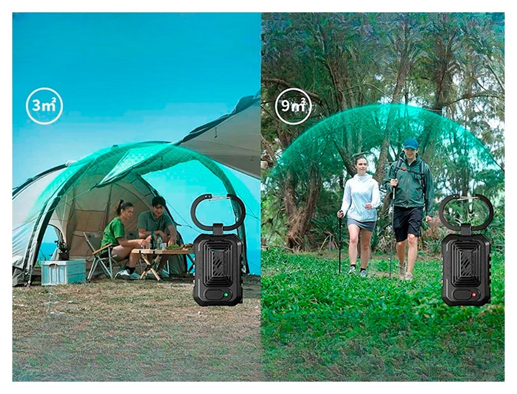 Портативний фумігатор кемпінговий Flextail Light Repel, чорний, укр, укр