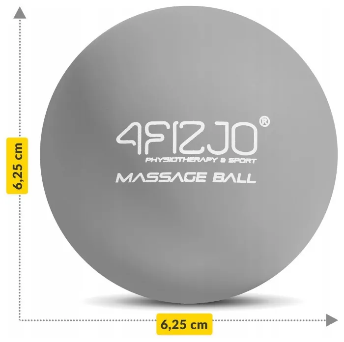 Массажный мяч 4FIZJO Lacrosse Ball 6.25 см Grey (P-5907739314314)
