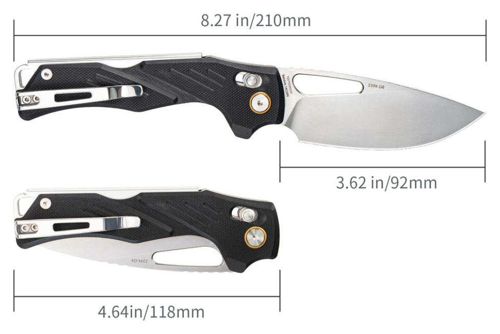 Нож складной SRM Mirage 239X-GB, черный