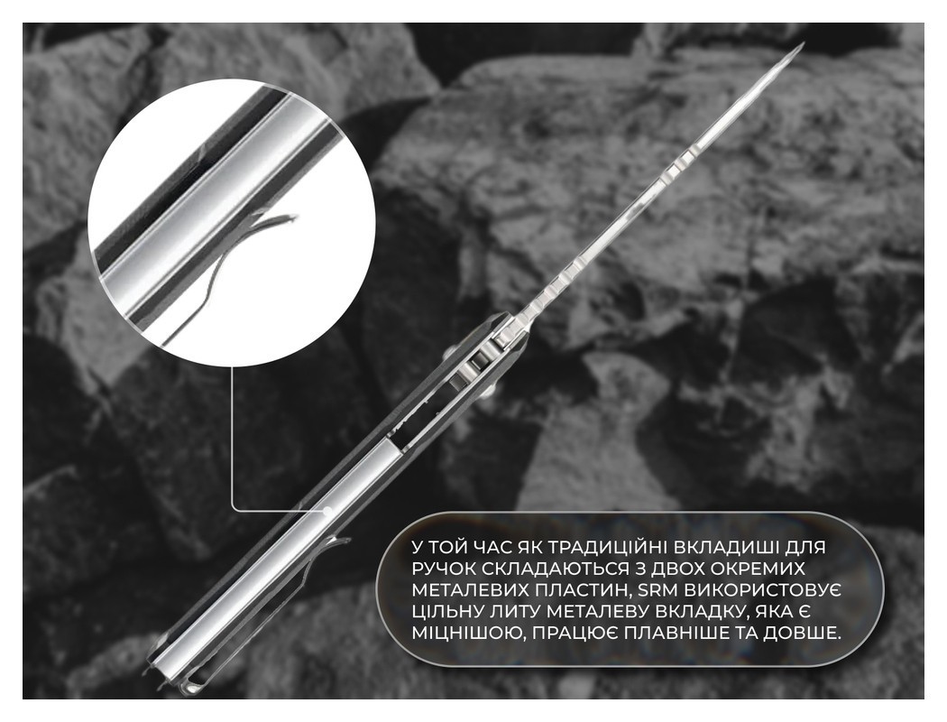 Нож складной SRM Mirage 239X-GB, черный