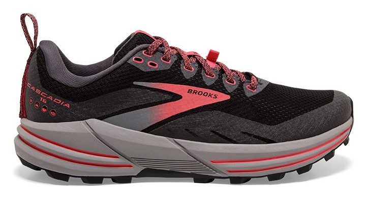 Кроссовки женские CASCADIA 16 GTX W 37.5 (6.5US) Black/blackened pearl/coral (1203641B071)