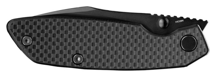 Ніж складаний туристичний Ruike P746-CB2, (8 см) 14C28N / G10 чорний