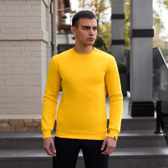 Свитшот мужской однотонный Pobedov 007 ЗИМА