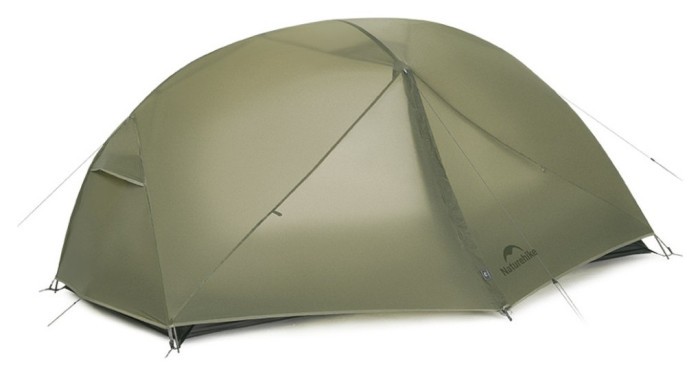 Намет надлегкий двомісний Naturehike Mongar Hiking Tent Pro CNK2550WS037, 20D, зелений