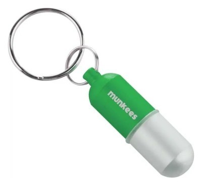 Munkees 3625 брелок Водонепроницаемая капсула малая трава зеленая