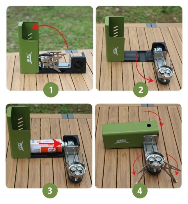 Газовий пальник BRS-97 зелений, укр, укр