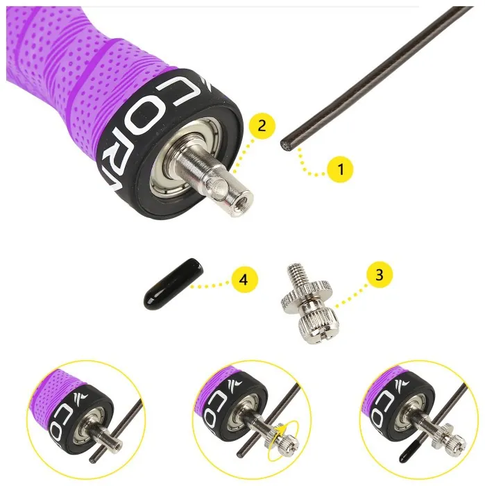 Скакалка скоростная для кроссфита Cornix Speed Rope Pro XR-0523 Violet