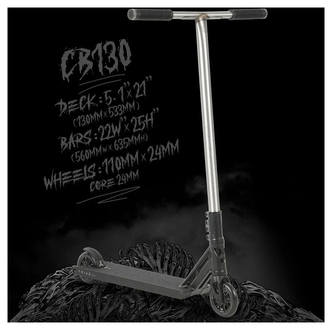 Трюковый самокат Triad Cursed 5.1" x 21"