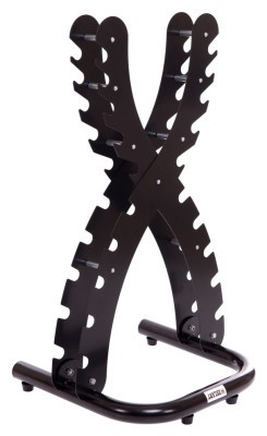 Стійка вертикальна для гантелей на 10 пар Zelart TA-2268 (метал, розмір 63x58x120см, чорний)