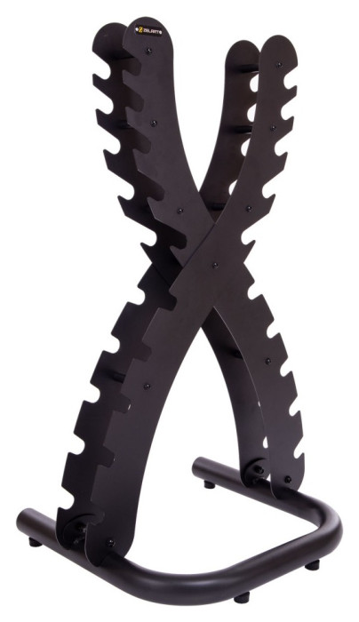 Стійка вертикальна для гантелей на 10 пар Zelart TA-2268 (метал, розмір 63x58x120см, чорний)