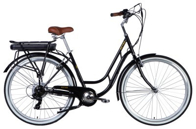 Велосипед з електроприводом 28" ST Dorozhnik eRETRO Vbr FR рама-19" 36B 12.5А*г 500Вт чорний YS 768 2025