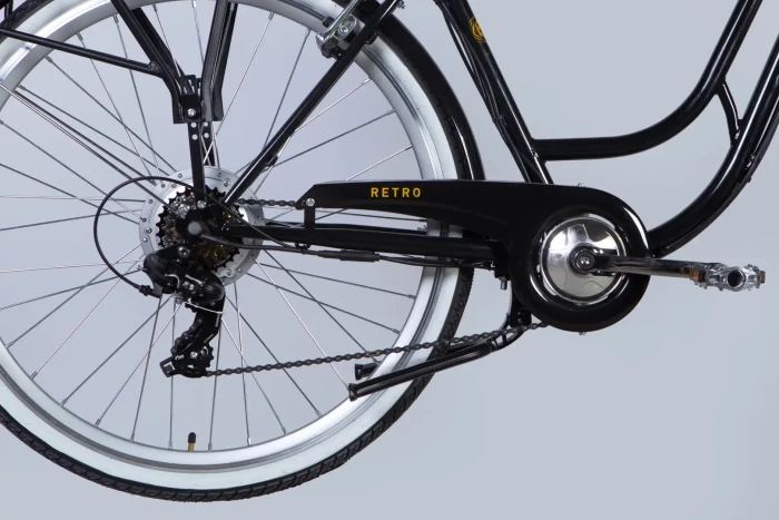 Велосипед з електроприводом 28" ST Dorozhnik eRETRO Vbr FR рама-19" 36B 12.5А*г 500Вт чорний YS 768 2025