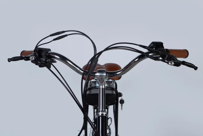 Велосипед з електроприводом 28" ST Dorozhnik eRETRO Vbr FR рама-19" 36B 12.5А*г 500Вт чорний YS 768 2025