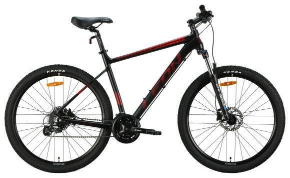 Велосипед AL 27.5" Leon XC 80 HDD рама-20" черный с красным (матовый) 2024