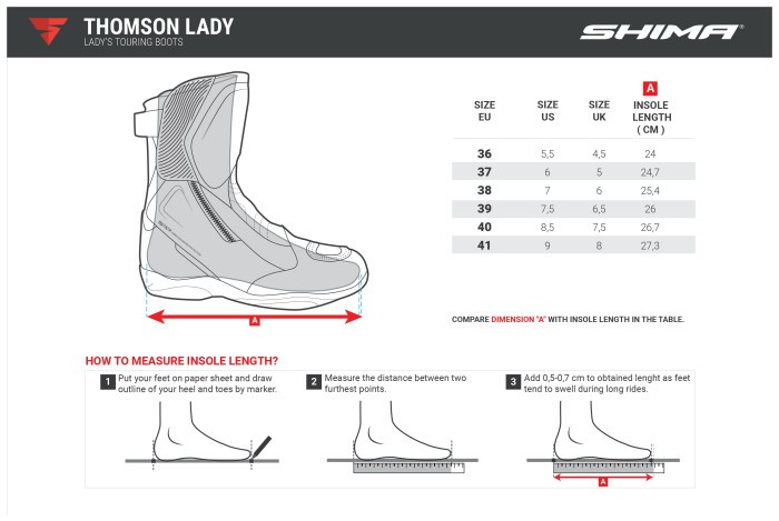 Моточеревики Shima Thomson Brown Lady 37