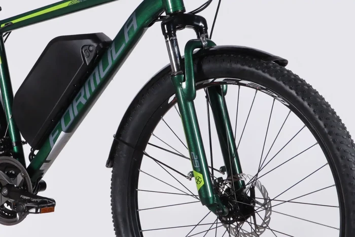 Велосипед з електроприводом 29" AL Formula eMOTION PLUS DD FR рама-19" 48B 15А*г 500Вт зелено-сірий 2026