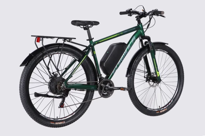 Велосипед з електроприводом 29" AL Formula eMOTION PLUS DD FR рама-19" 48B 15А*г 500Вт зелено-сірий 2026