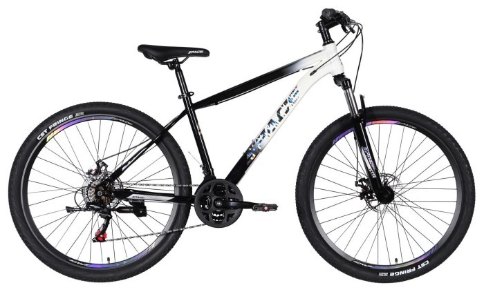 Велосипед ST 29" SPACE MARS DD FR рама-18" черный с белым 2026