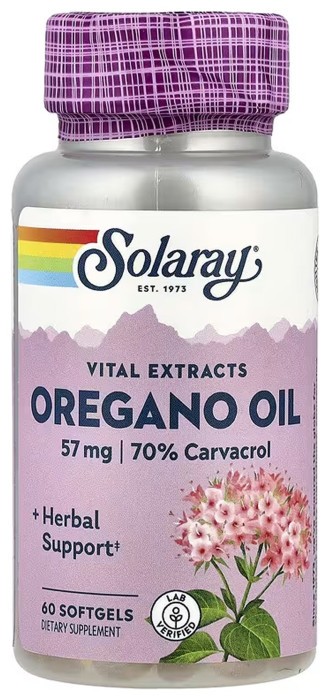 Oregano Oil 70% Carvacrol - 60 softgels