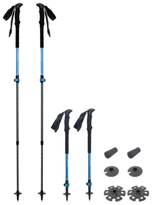 Трекінгові телескопічні палиці Pinguin Shock FL/TL Foam, 63-135 см, Blue