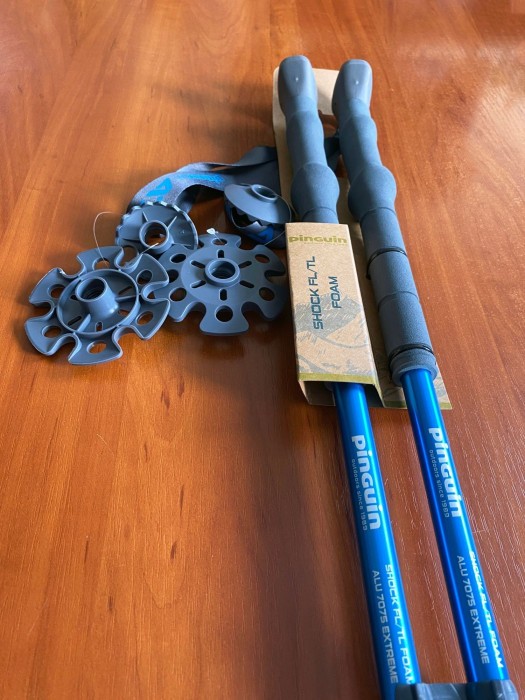 Трекінгові телескопічні палиці Pinguin Shock FL/TL Foam, 63-135 см, Blue