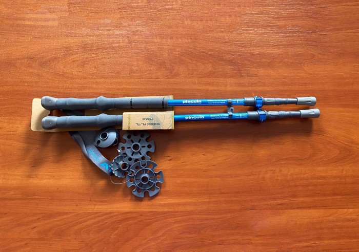 Трекінгові телескопічні палиці Pinguin Shock FL/TL Foam, 63-135 см, Blue