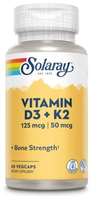 Vitamin D-3 & K-2 - 60 vcaps (Пошкоджена банка)