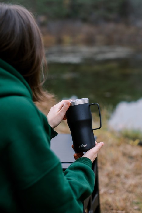 Термочашка Tribe Travel Mug 600 мл T-FA-0034, black, укр, укр