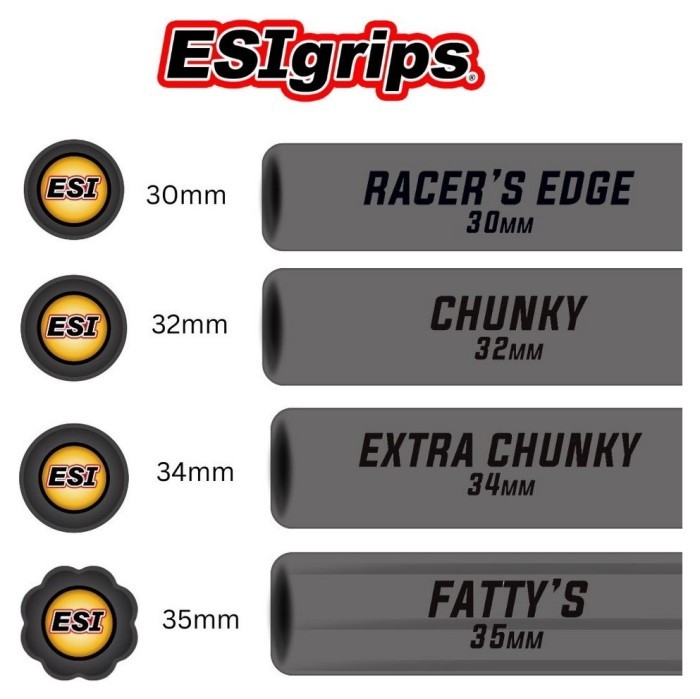 Грипсы ESI Racer's Edge Yelllow (желтые)