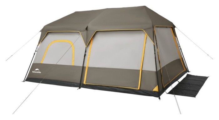 Намет восьмимісний Naturehike Cape 13.1 CNK2450WS050 з швидким розкриттям, сіро-коричневий