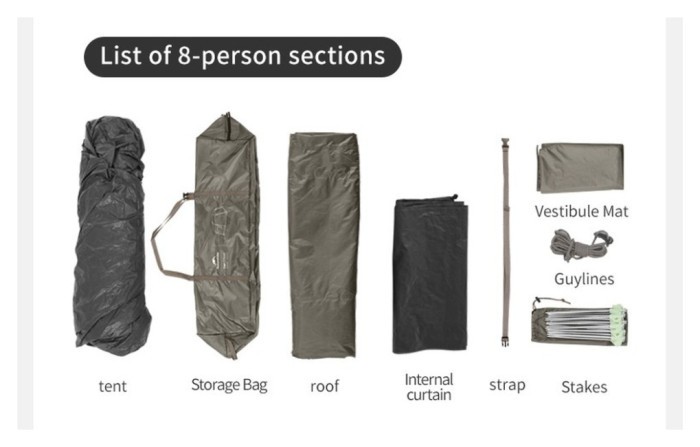 Намет восьмимісний Naturehike Cape 13.1 CNK2450WS050 з швидким розкриттям, сіро-коричневий