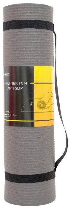 Коврик спортивный Cornix NBR 183 x 61 x 1 cм для йоги и фитнеса XR-0012 Grey
