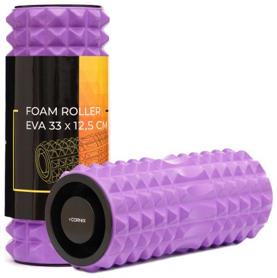 Масажний ролик Cornix EVA 33 x 12.5 см (валик, роллер) XR-0338 Violet