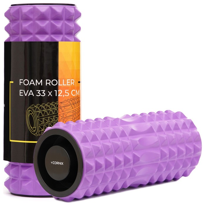 Масажний ролик Cornix EVA 33 x 12.5 см (валик, роллер) XR-0338 Violet