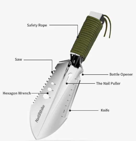 Многофункциональный инструмент Hand shovel Naturehike NH20GJ001
