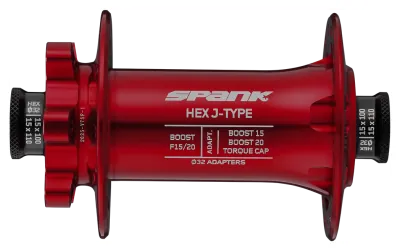 Втулка передня SPANK HEX J-TYPE Boost F15/20, Red