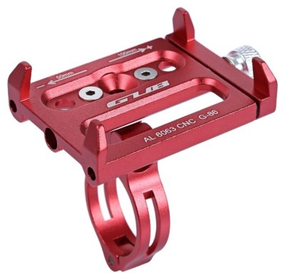 Тримач для смартфона 3,5-6,2&quot; AL з алюм. кріпленням на кермо/винос GUB G-86 червоний