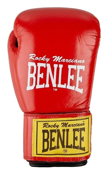 Рукавички боксерські Benlee FIGHTER 10oz / шкіра / червоно-чорні