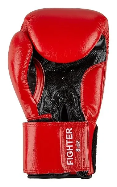 Рукавички боксерські Benlee FIGHTER 10oz / шкіра / червоно-чорні