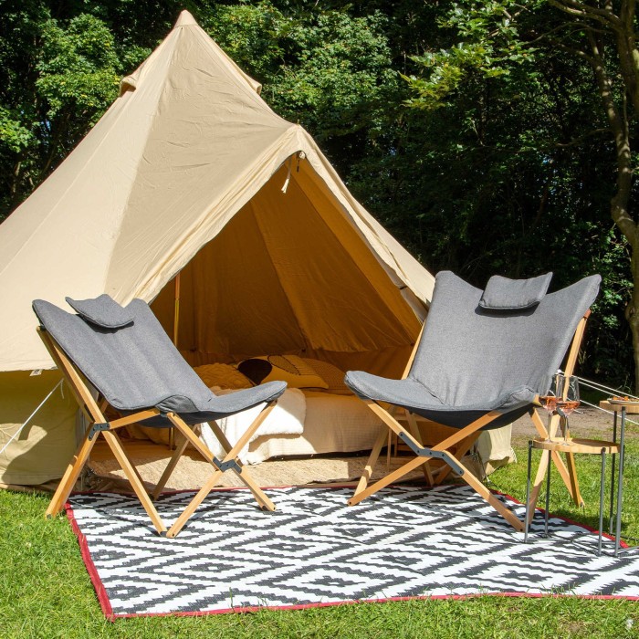Крісло розкладне Bo-Camp Wembley L Grey (1200380)