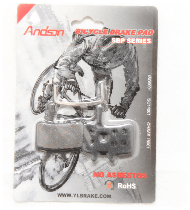 Колодки тормозные Andson YL-1019 диск. тормоз до-кт (Avid Hydraulic Juicy 5 и 7, Ball Bearing 7)