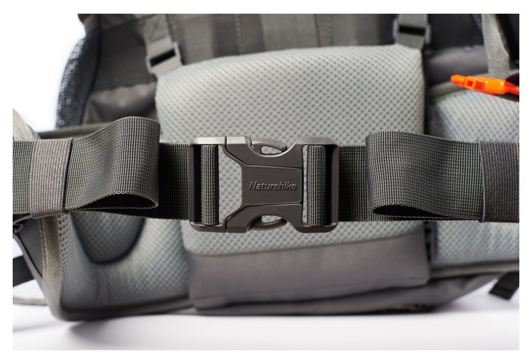 Рюкзак туристический Naturehike NH70B070-B, 70 л+5 л, черно-серый