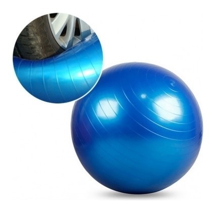 Мяч фітнес World Sport, 65см гладкий (800гр) GymBall, синій, укр, укр