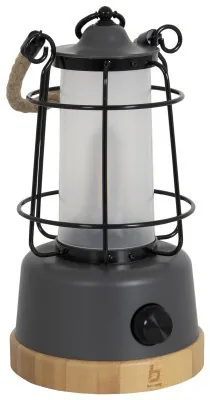 Ліхтар кемпінговий Bo-Camp Harlington Rechargable Dimming 370 Lumen Bamboo-Grey (5818921)