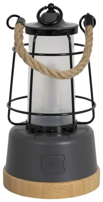 Ліхтар кемпінговий Bo-Camp Harlington Rechargable Dimming 370 Lumen Bamboo-Grey (5818921)